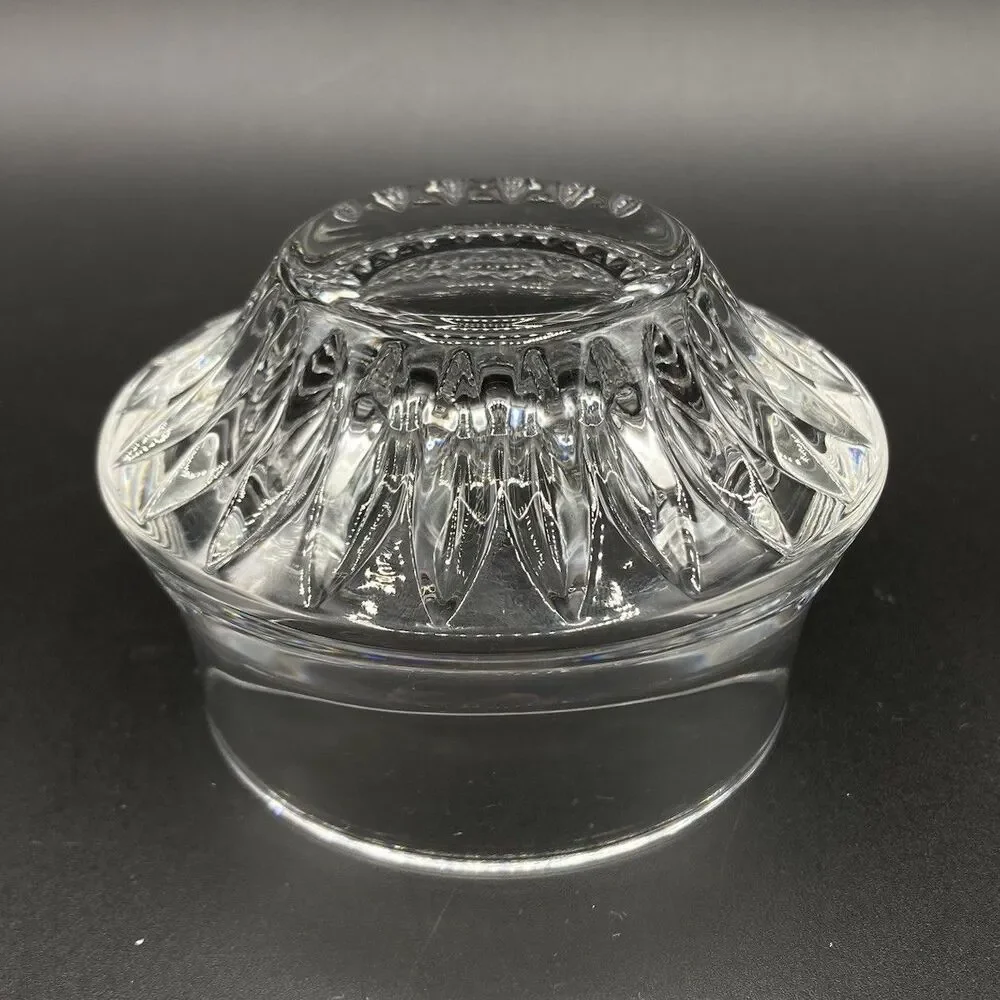 Vintage Gorham Full Lead Crystal Stacking Open Sugar Bowl & Creamer Set